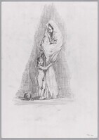 KT 2016 131
<br/>
Zonder titel (gesluierde figuur)
<br/>
<em>Ofer, Josef (1965)</em>